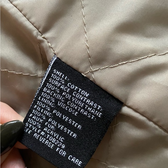 BNCI Utility Style Cargo Coat with Faux Fur - Picture 10 of 10